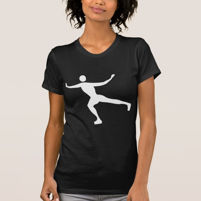 Camiseta Patinaje sobre hielo - Blanco (Anverso)