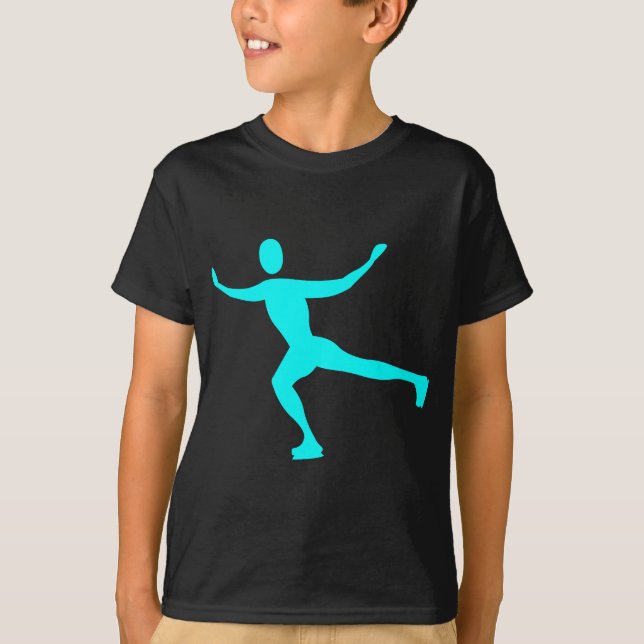 Camiseta Patinaje sobre hielo - cian (Anverso)