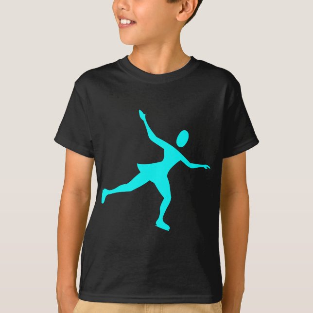 Camiseta Patinaje sobre hielo - cian (Anverso)
