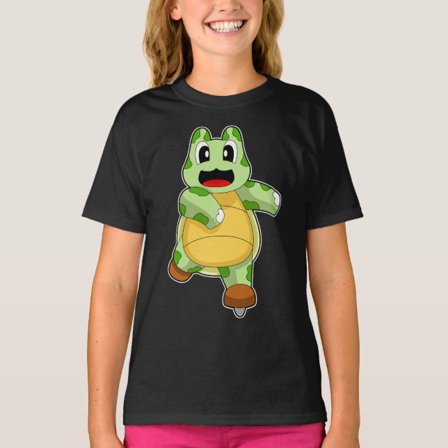 Camiseta Patinaje sobre hielo de tortuga (Anverso)