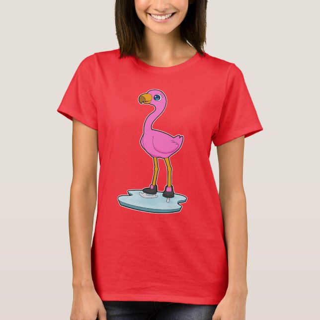 Camiseta Patinaje sobre hielo Flamingo (Anverso)