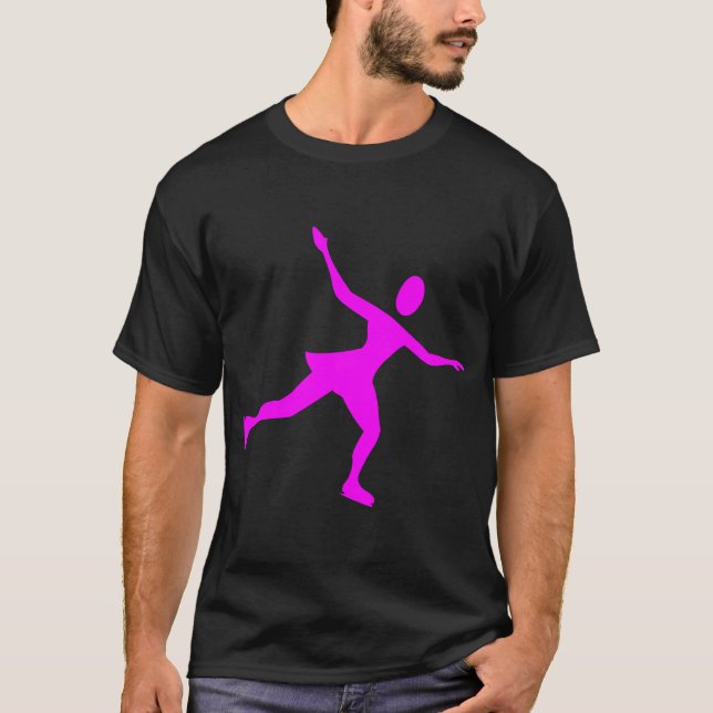 Camiseta Patinaje sobre hielo - Magenta (Anverso)