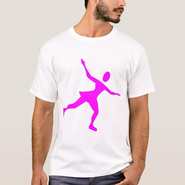 Camiseta Patinaje sobre hielo - Magenta (Anverso)