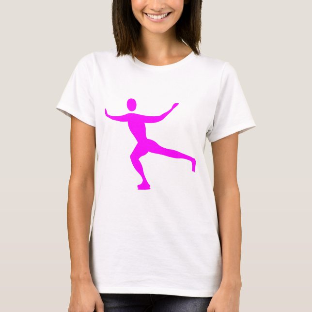 Camiseta Patinaje sobre hielo - Magenta (Anverso)