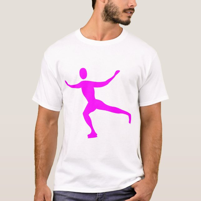 Camiseta Patinaje sobre hielo - Magenta (Anverso)