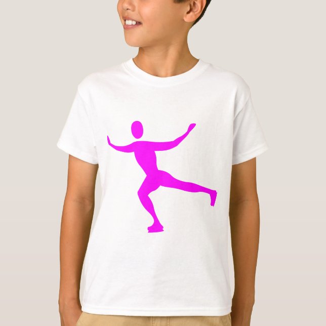 Camiseta Patinaje sobre hielo - Magenta (Anverso)
