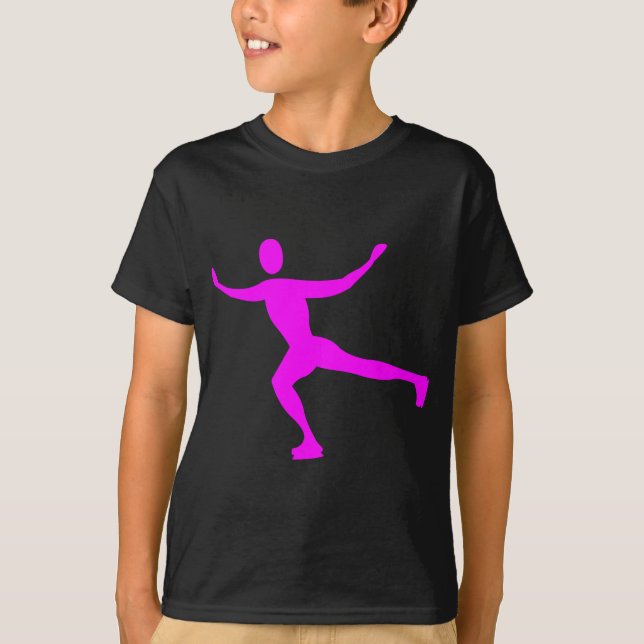 Camiseta Patinaje sobre hielo - Magenta (Anverso)