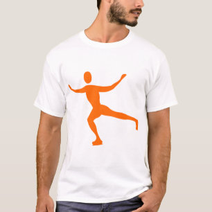 Camiseta Patinaje sobre hielo - Naranja