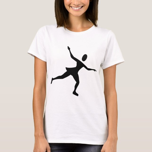 Camiseta Patinaje sobre hielo - Negro (Anverso)