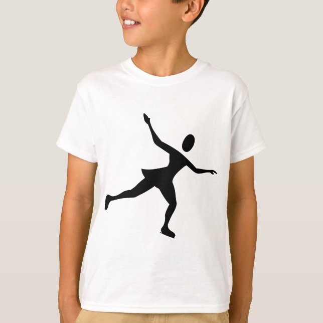 Camiseta Patinaje sobre hielo - Negro (Anverso)