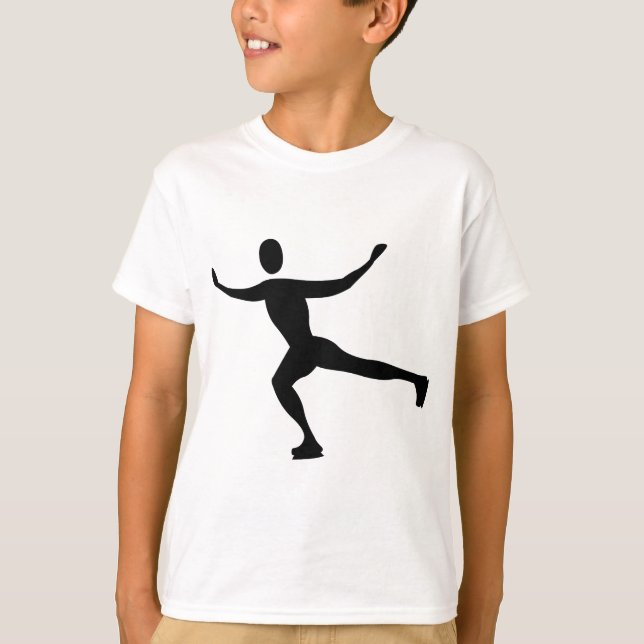 Camiseta Patinaje sobre hielo - Negro (Anverso)