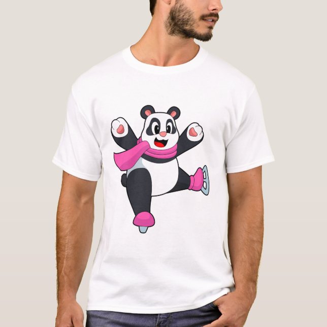 Camiseta Patinaje sobre hielo Panda (Anverso)