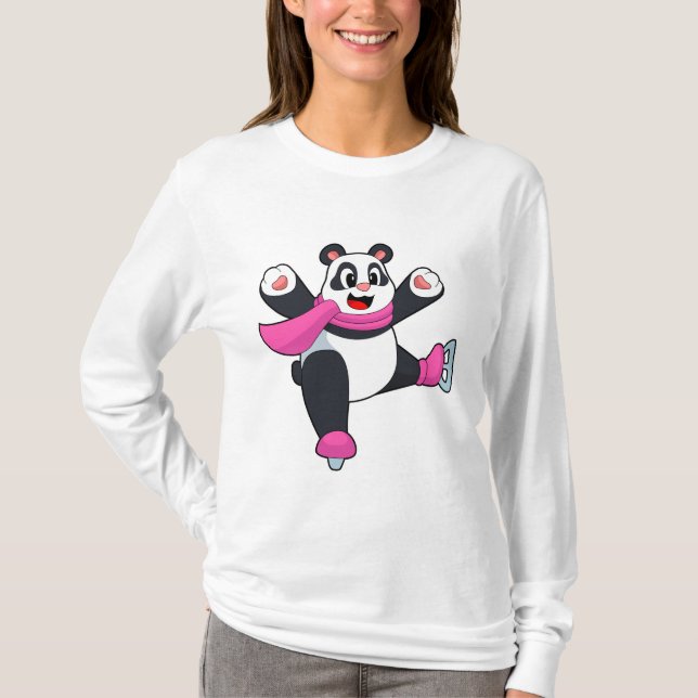 Camiseta Patinaje sobre hielo Panda (Anverso)