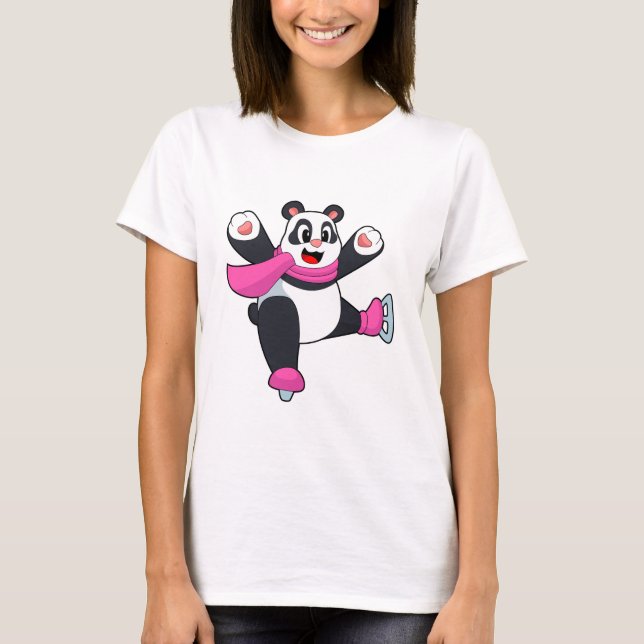 Camiseta Patinaje sobre hielo Panda (Anverso)