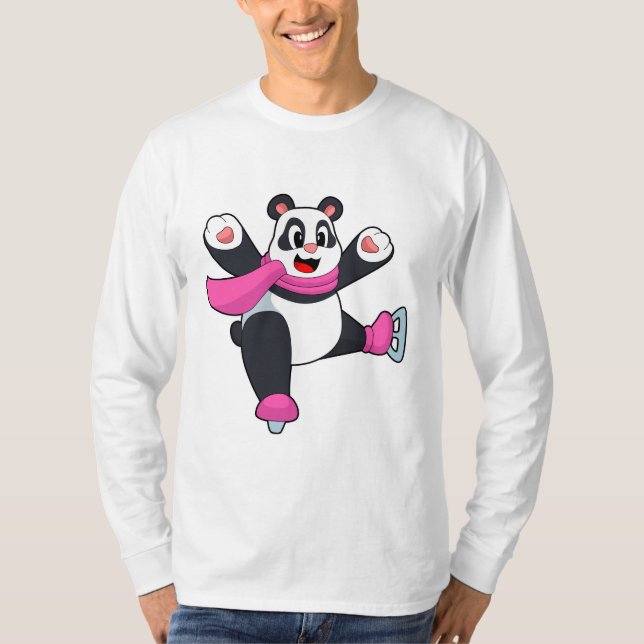 Camiseta Patinaje sobre hielo Panda (Anverso)