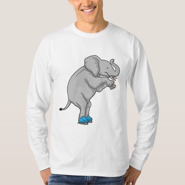 Camiseta Patinaje sobre hielo para elefantes (Anverso)
