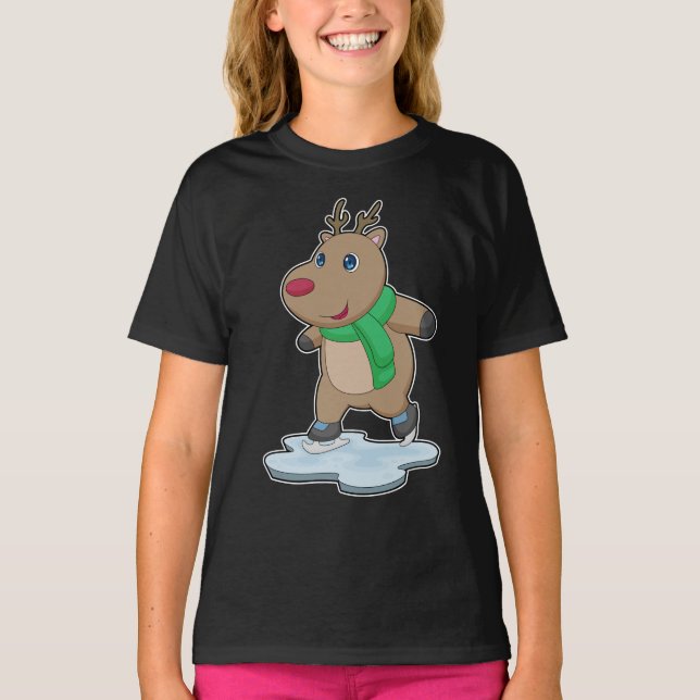 Camiseta Patinaje sobre hielo para renos (Anverso)