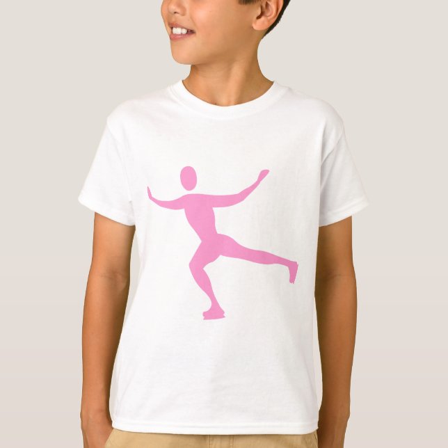 Camiseta Patinaje sobre hielo - Rosa (Anverso)