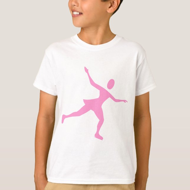 Camiseta Patinaje sobre hielo - Rosa (Anverso)