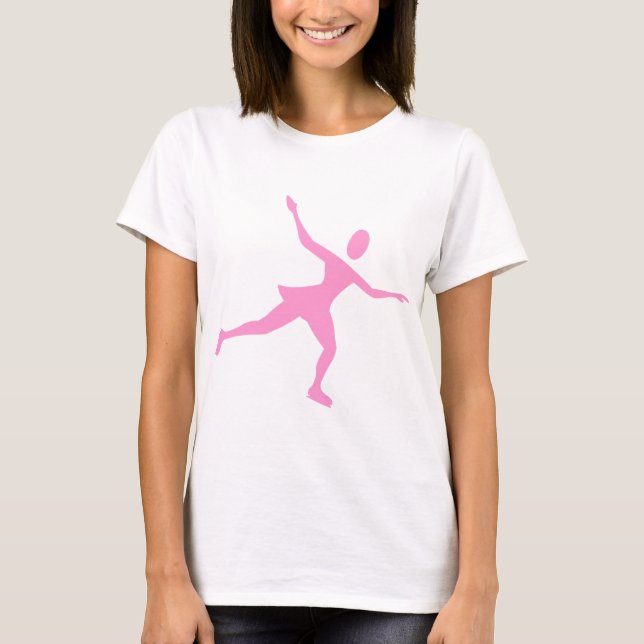 Camiseta Patinaje sobre hielo - Rosa (Anverso)