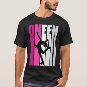 Camiseta Patinaje sobre hielo rosa Queen Colorful Ice Skate