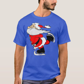 Camiseta patinaje sobre hielo santa claus