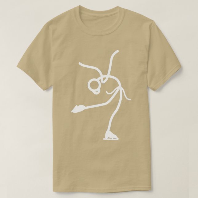 Camiseta Patinaje sobre hielo Stickman (Diseño del anverso)