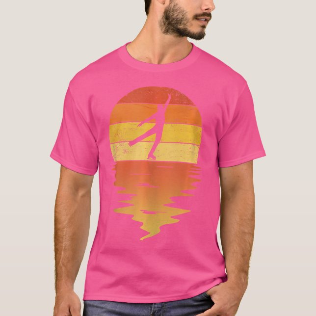 Camiseta Patinaje Sobre Hielo Sunset 70S (Anverso)