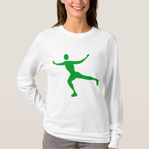 Camiseta Patinaje sobre hielo - Verde de hierba