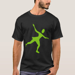 Camiseta Patinaje sobre hielo - Verde marciano