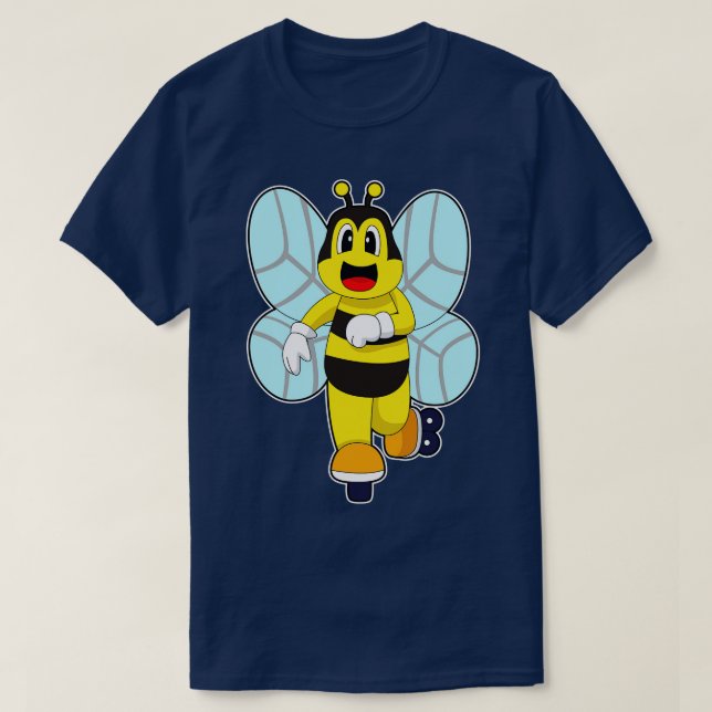 Camiseta Patinaje sobre patinaje en línea Bee (Diseño del anverso)
