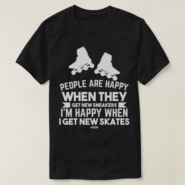 Camiseta Patinaje sobre patinaje en línea de velocidad (Diseño del anverso)