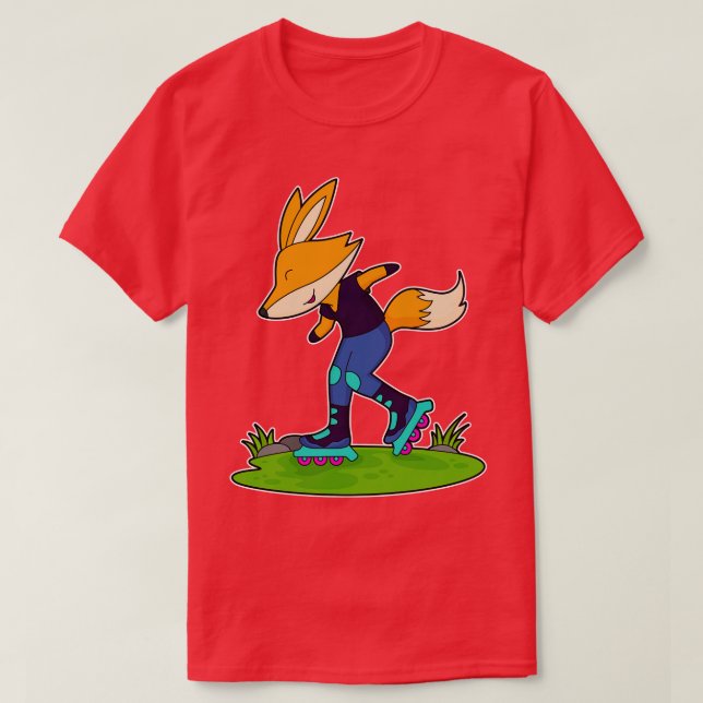 Camiseta Patinaje sobre patinaje en línea Fox (Diseño del anverso)