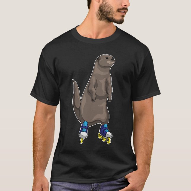 Camiseta Patinaje sobre patinaje en línea Otter (Anverso)