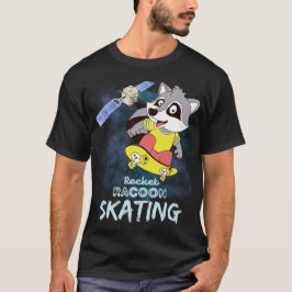 Camiseta Patinaje sobre Rocket Racoon