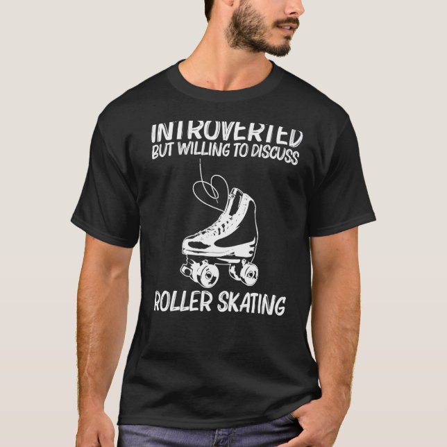 Camiseta Patinaje Sobre Roller De Guay Para Hombres Retro D (Anverso)