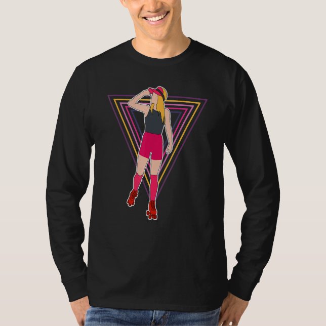Camiseta Patinaje Sobre Rótulos Guay Para Mujeres Chica Rol (Anverso)