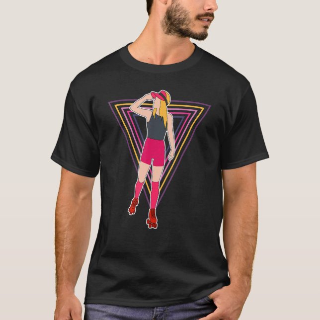 Camiseta Patinaje Sobre Rótulos Guay Para Mujeres Chica Rol (Anverso)