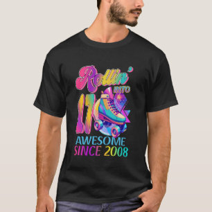 Camiseta Patinaje sobre ruedas Cumpleaños de 17 años Chicas