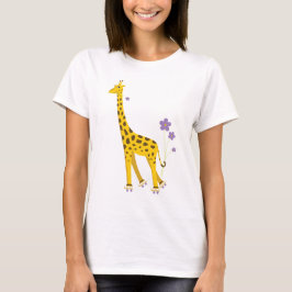 Camiseta Patinaje sobre ruedas divertido de la jirafa