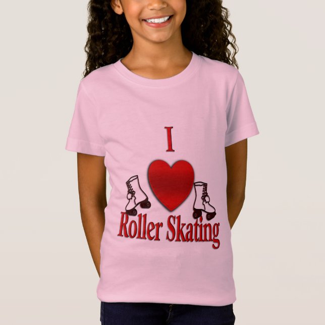 Camiseta Patinaje sobre ruedas en el corazón (Anverso)