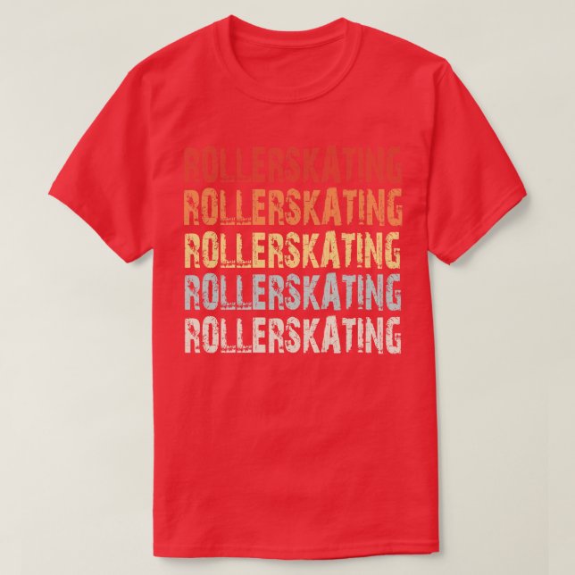 Camiseta Patinaje sobre ruedas Retro (Diseño del anverso)