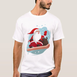 Camiseta Patinaje sobre Santa
