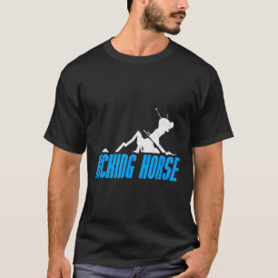Camiseta Patinando a caballo esquiando snowboard Canadá Res
