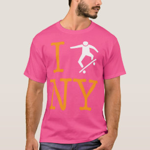 Camiseta Patinando en Nueva York Skateboarding NYC o muere