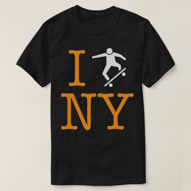 Camiseta Patinando en Nueva York Skateboarding NYC o muere (Diseño del anverso)