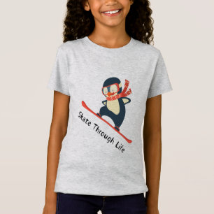 Camiseta Patinar a través de la vida