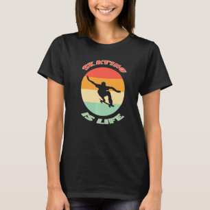 Camiseta Patinar Es Una Generación De Patinaje De Vintage R