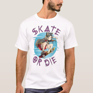 Camiseta Patinar o morir Chica Skateboarder