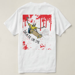Camiseta patinar para morir